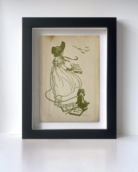 Act You Page - Green A print by the artist and printmaker Ceal Warnants