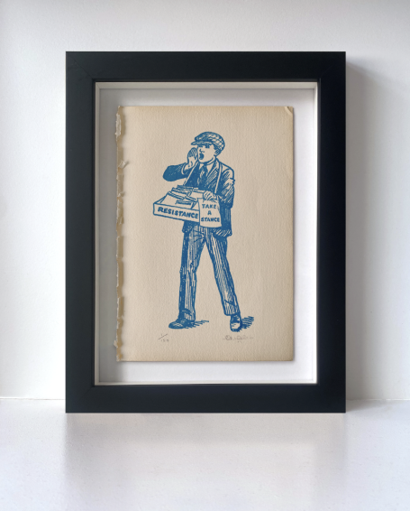 Take a Stance A print by the artist and printmaker Ceal Warnants